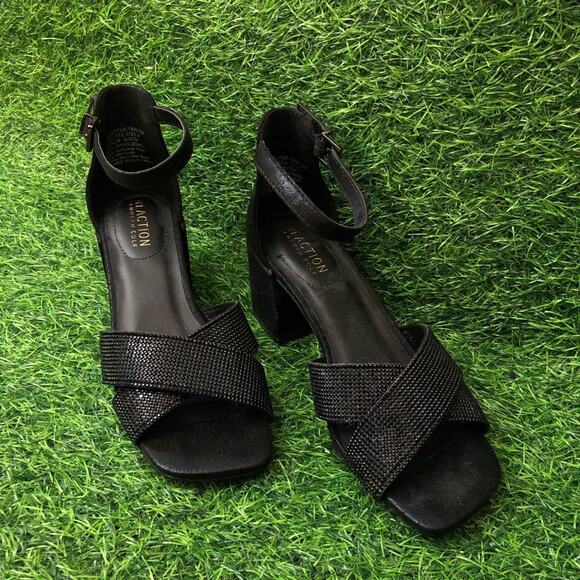 Women’s Back Kenneth Cole reactions Square Toed Chunky Heels - Picture 1 of 5